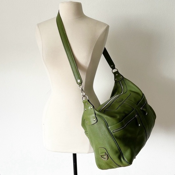 Tod's Miky Nomade Media Bag - Green Shoulder Weekend Bag - Picture 15 of 15